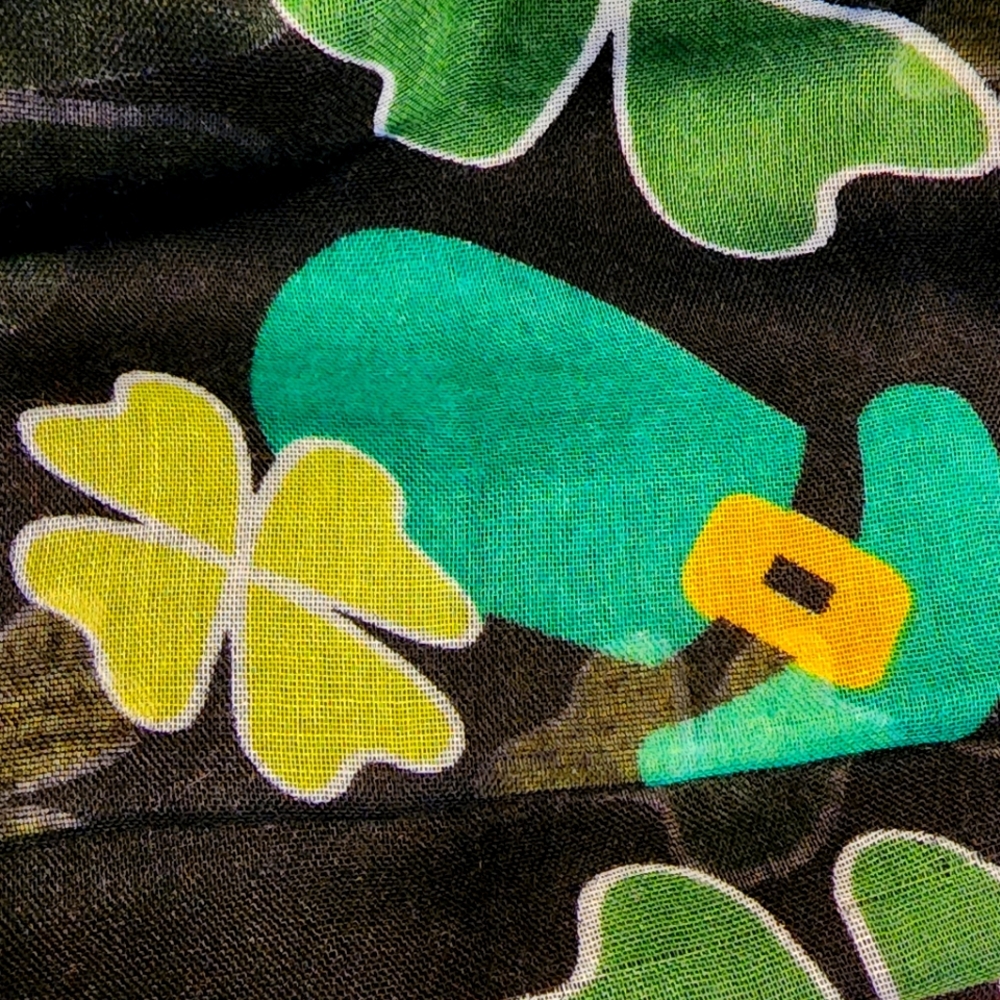 Shamrock st patricks day scarf